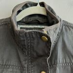 J.Crew Grey Relaxed Boyfriend Field Shirt Jacket, Size Small Petite Photo 11