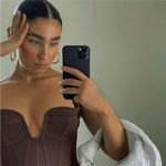 House Of CB House‎ of CB Mae Corset Top Brown NWOT size XS Photo 3