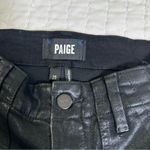 Paige  Mayslie Coated Jogger Shiny Black Pants Photo 4