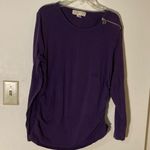 Michael Kors  Purple Sweatshirt with Zipper Detail Photo 0