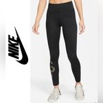 Nike  Therma-Fit One Women’s Sz S Black Mid-Rise Graphic Training Leggings Photo 0