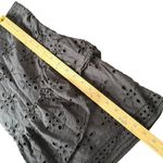 EXPRESS Short Skirt Womens 8 Black Eyelet Embroidered Tiered Cottage BOHO Photo 8