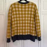 Susina yellow buffalo check cozy crewneck sweater small Yellow Photo 7