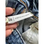 PacSun Women's 99% Cotton Frayed Raw Hem Stretch Mom Denim Jeans Shorts 26 Photo 4