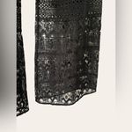 Alexis Black Nude Crochet Lace Wide Leg Palazzo Dress Pants Size M Photo 7