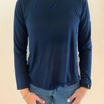 Adidas Navy Blue Open Back Long Sleev Photo 0