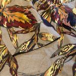 Ulla Popken 100% Linen Popover V Neck Blouse Top 28/30 Autumn Fall Colors Tan Photo 11