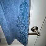 Chatoyant Mineral Wash Pull On Crochet Embroidered Detail Legging Pants Photo 1