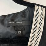 Maggy London Black Crochet Sheath Sleeveless Dress Size 14 NWT Photo 3