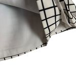 Cameo White Black Windowpane Plaid Stripe A-Line Mini Skirt Size M Photo 4
