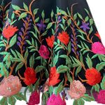 Jovani JVN  Womens Formal Dress 6 Cocktail Holiday Party Velvet Retro Embroider Photo 8