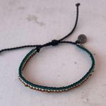 Pura Vida White and mustard yellow & Teal Bracelet set Green Photo 3
