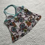 Banana Moon swimwear swim halter neck floral paisley white colorful top Size 1X Photo 2