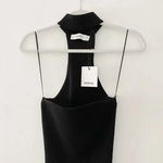 Misha Collection Briana Knit Choker Midi Dress NWT Black Size 6 Retail $297 Photo 9