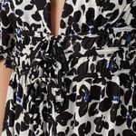 Love, Whit by Whitney Port Black Floral Puff Sleeve Maxi Dress Size M Photo 3