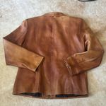 None Vintage rustic lightweight butter soft Brown Leather Jacket no tags Photo 2
