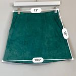 Kendall + Kylie  Women’s Two Pocket Velvet A-Line Skirt Green Size XS EUC Photo 4
