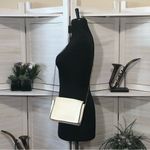 Vintage Y2K Cream Metal Chain Crossbody Bag Purse White Photo 3