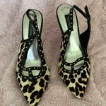 White House | Black Market Jacquie Calf Hair Leather Pumps Cheetah Heels 7.5M Photo 3