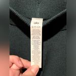 Alo Yoga NWT  Knit High Waist Salana Wide Leg Pant Midnight Green Size S Photo 10