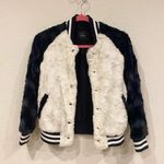 Rails  Posey Faux Fur Varsity Jacket Size XS VGUC Photo 1