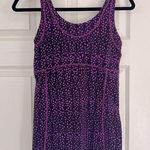 Lucy Work Out Top Size Medium Purple Flowers Yoga CrossFit Cardio Athlete C5 Photo 0