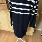 Faherty Rugby Jersey Dress in Cape May Stripe Navy Size Medium Photo 5