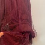 Bariano Australia Odette Tulle Midi Dress Wine Off Shoulder Sweetheart Photo 9