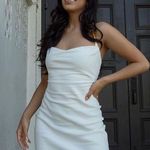 ZARA dress mini halter linen beaded bodycon fitted summer vacation casual Photo 5