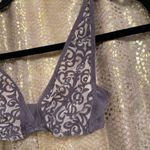Victoria's Secret Gray Mesh Velvet Burnout Bralette, XS Photo 1