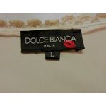 DOLCE BIANCA ITALIA DRESS LIGHT GREEN LACE ACCENTS SIZE LARGE Green Photo 4