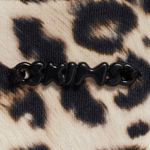 SKIMS  Signature Swim Strapless One Piece Champagne Leopard Print Size Medium Photo 4