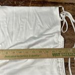 NEW LEAU White Cabo Ruched Satin Slip Mini Dress 2X Photo 5