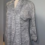Athleta Gray Open Drape Front Cardigan quarter Sleeve Women Size medium Photo 1