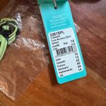 Seafolly  Australia‎ Twist Bandeau Bikini Top Geometric Green Neon Black Size 10 Photo 1