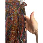 Lands' End Paisley Maxi Skirt Colorful Print High Waist Long Skirt Bohemian Style size 10 Photo 5