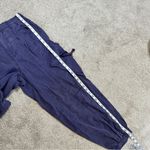 Pilcro Offshore Linen Blend Parachute Cargo Pants High Rise in Dark Purple XS Photo 12