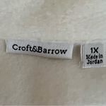 Croft & Barrow Vintage Embroidered Holiday Sweater Size 1X Full Zip Christmas Photo 7