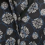 Zadig & Voltaire  Rine Print Silk Skeleton Button Floral Black Mini Dress M Photo 5