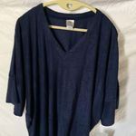 Natori : Blue Boxy (Wide) Short Sleeve Top- L Photo 4