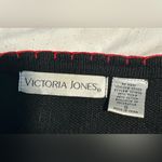 Victoria Jones Vintage  Holiday Christmas Santa Claus Sled Sweater Cardigan - S Photo 8