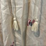 Tularosa NWT Women's XS Cream Blythe Mini Dress Cream Pink Embroidered Photo 8