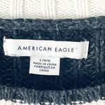 American Eagle  Striped Color Block Cropped Long Sleeves Sweater Size Large Photo 2