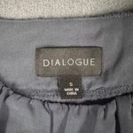 Dialogue Shirt Womens Small Blue Long Sleeve Detail Neck Pullover Blouse Top Photo 2