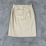 Escada Wool Pencil Skirt Career Wear Business Casual Beige Size 34 US 4 Designer Tan Photo 0