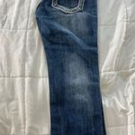 Miss Me  Signature Cuffed Capri Distressed Jeans Size 26 Low Rise EUC Bling Photo 3