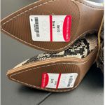 Steve Madden  Western Cedar Bootie In Natural Snake Print Size 6 Pointed Photo 6