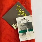 Taylor orange sheath dress with gold waist chain ladies size 8 geometric brocade Photo 8