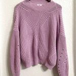 BP Womens Sweater Purple Lilac Cropped Balloon Sleeve Plus Size 3X Photo 0