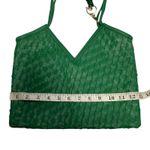 White House | Black Market  Women's Green Woven Vegan Leather Shoulder Bag Photo 6